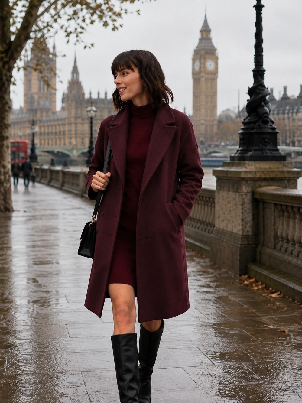 CK Wool Blend Long Coat